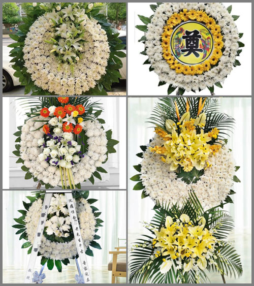 广东揭阳市普宁市大坝镇白坑村花圈速递