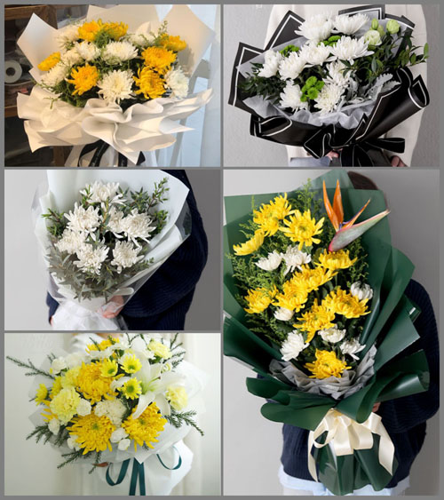 广东揭阳市普宁市大坝镇白坑村白事花束代送